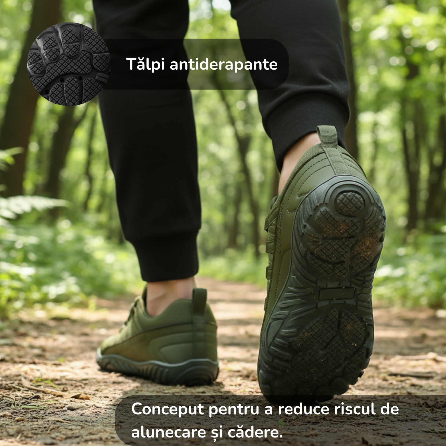 Tălpi antiderapante pantofi desculți lang-ro