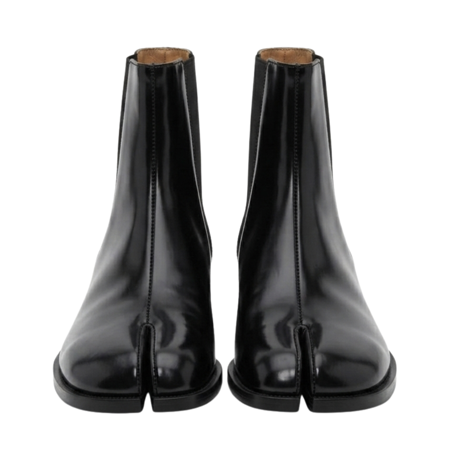TRS Tabi Sora - Japanese Inspired Shiny Leather Split Toe Shoes (Unisex)
