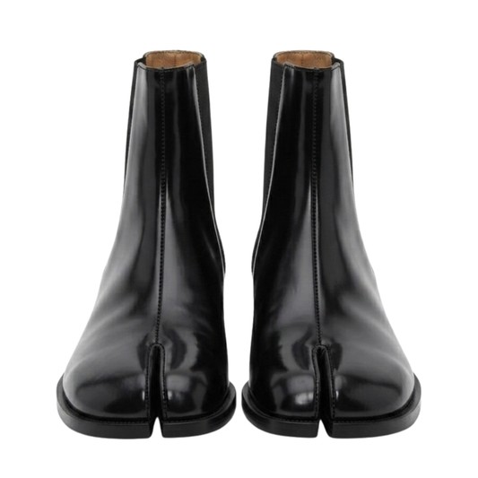 TRS Tabi Sora – Pantofi Tabi Din Piele lăcuită Inspirați Din Stilul Japonez, Cu Vârf Despicat (Unisex)