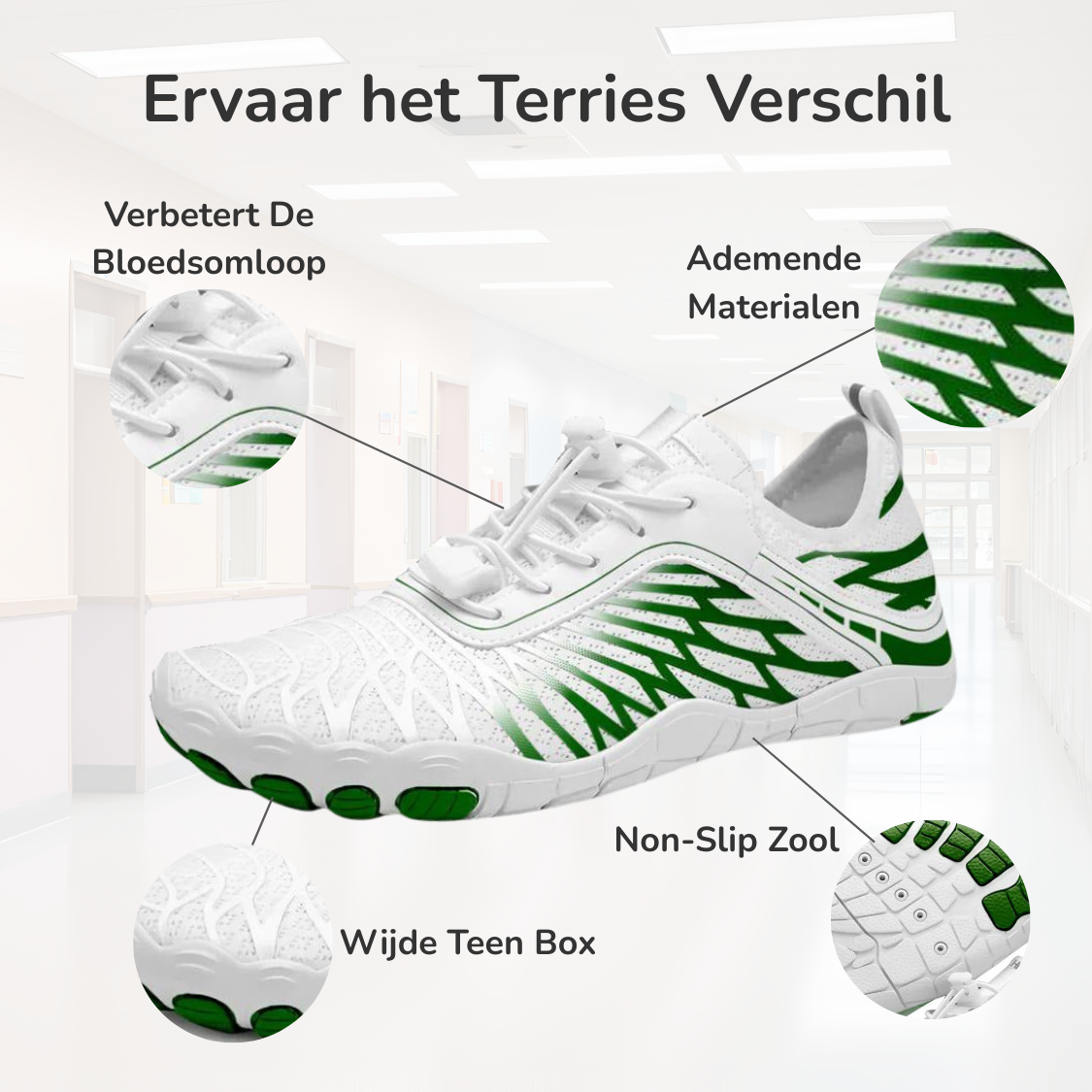 Terries motion barefoot schoenen lang-nl