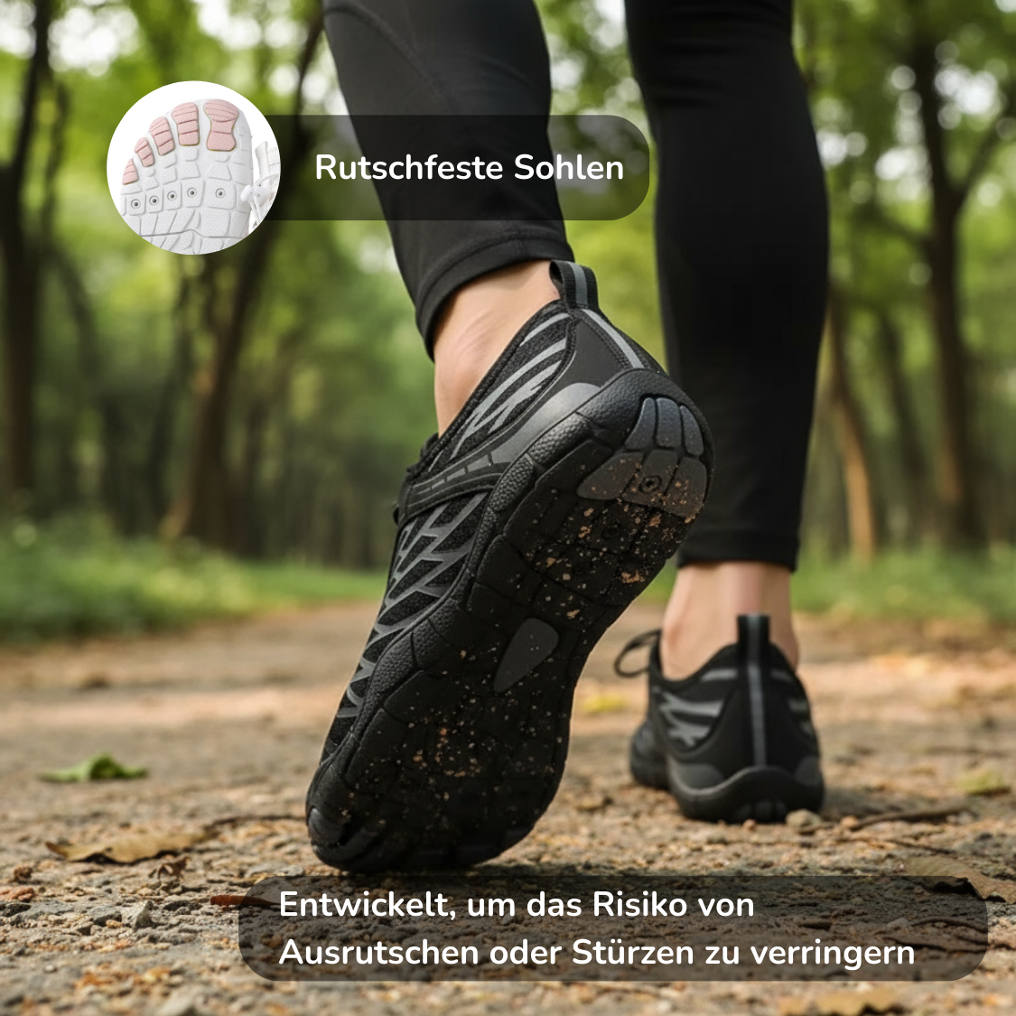Rutschfeste Sohlen für ultimativen Halt lang-de