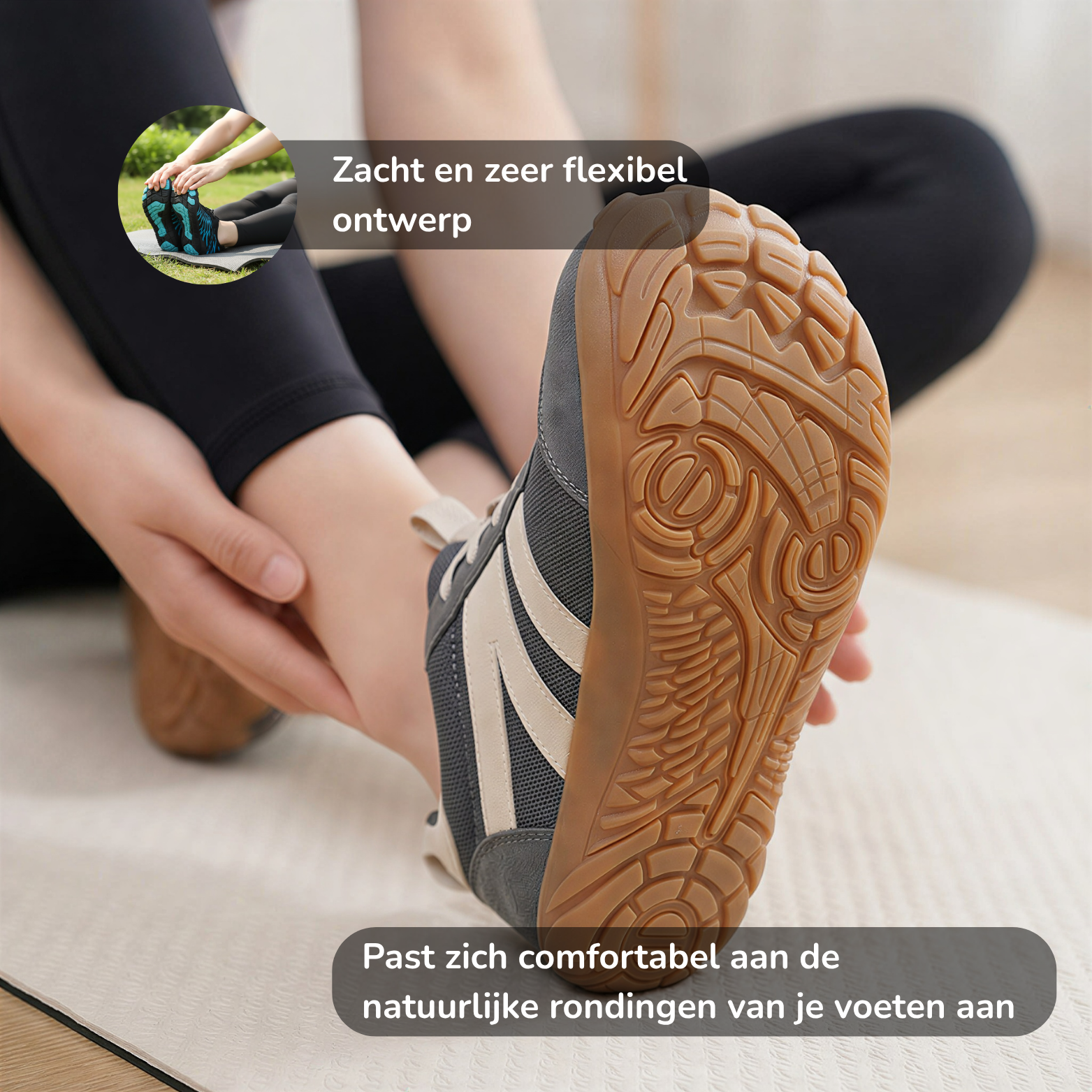 flexibel ontwerp Terries Pulse blotevoetschoenen lang-nl