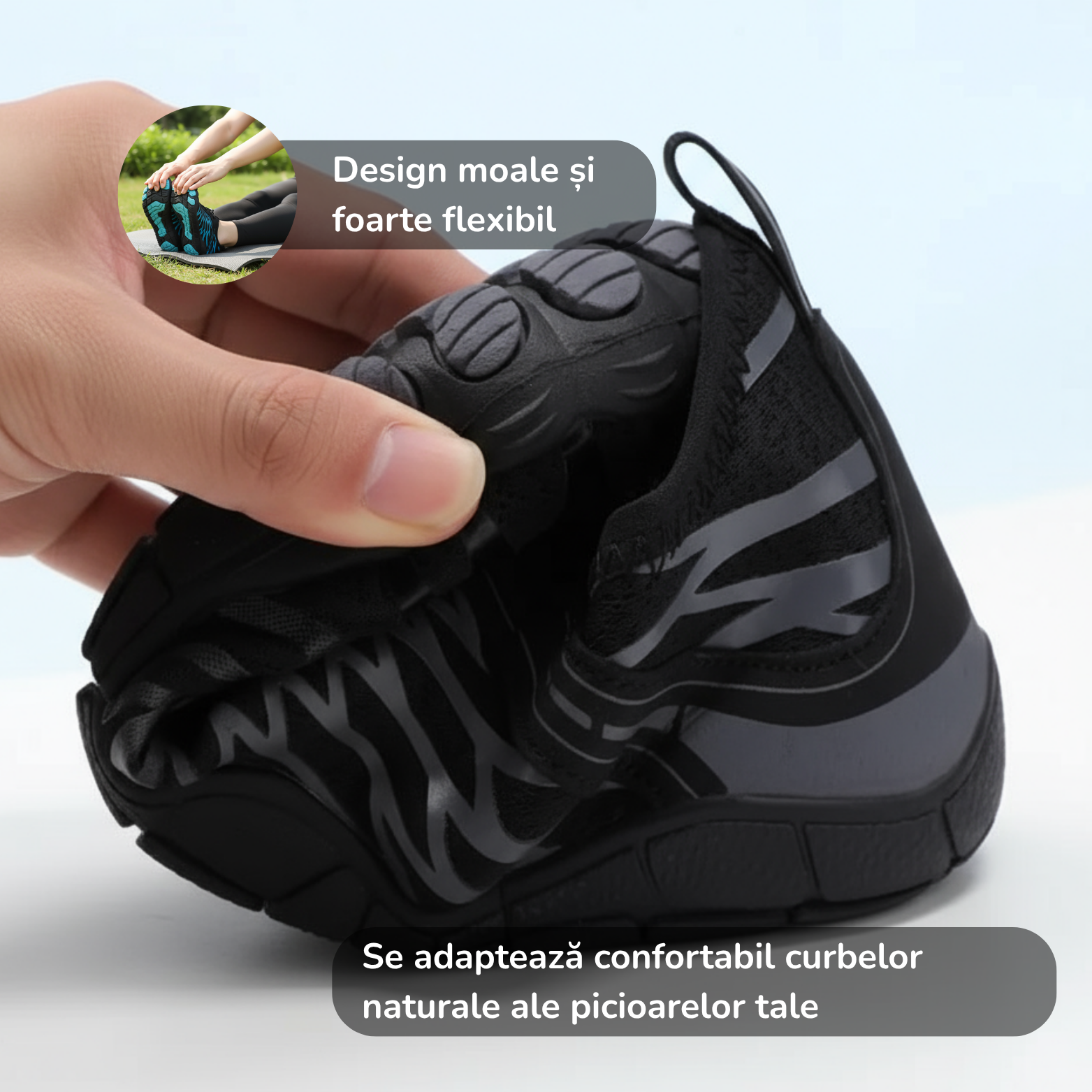 pantofi desculți design moale și foarte flexibil lang-ro
