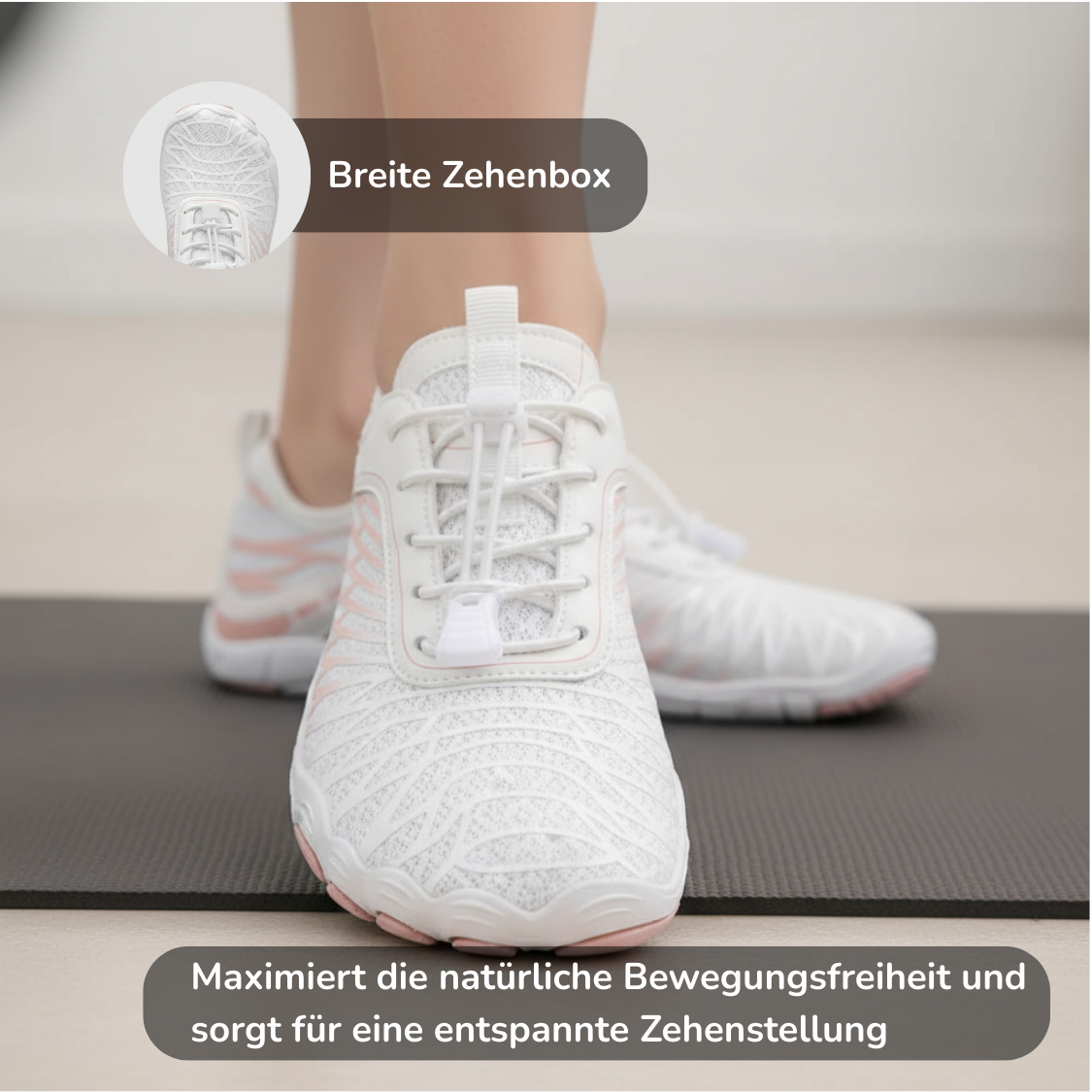 Maximale Zehenfreiheit lang-de