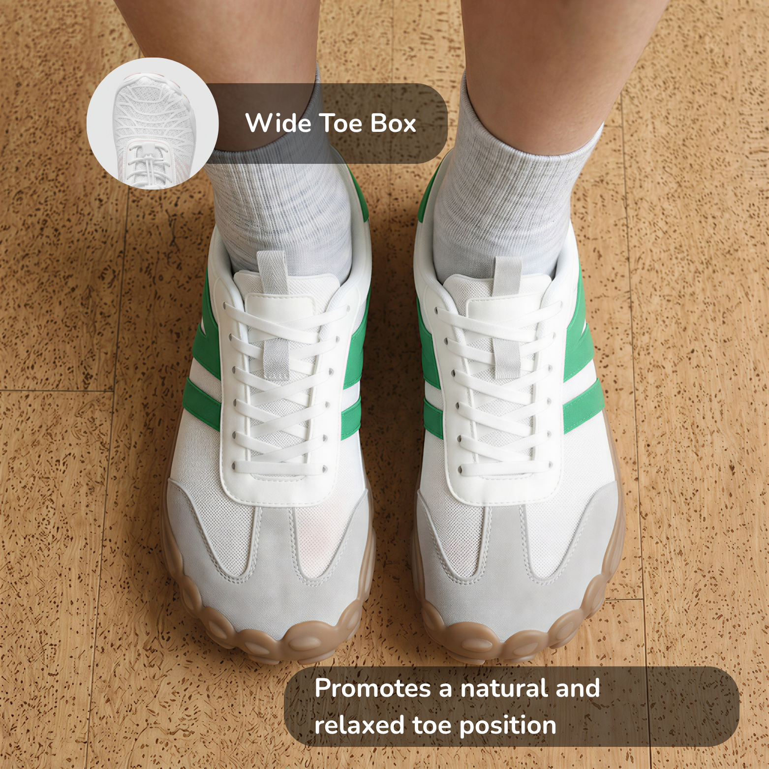 Wide toe box barefoot shoes terries Pulse lang-en